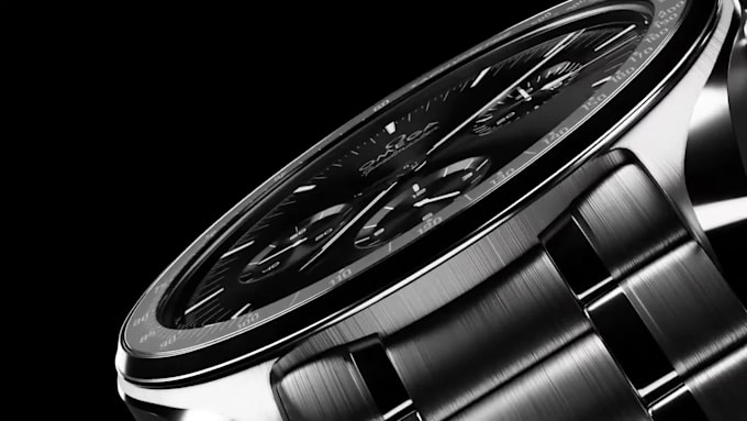 create realistic 3d watch animation video watch video ads 3d product animation