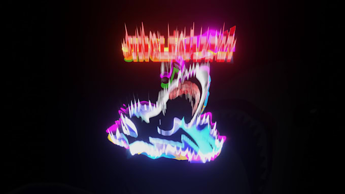 make animated logo digital glitch intro outro transition video
