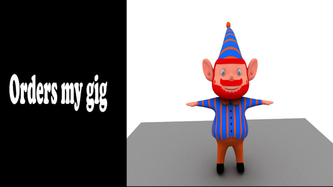create a detailed 3d character model with pbr textures and rigging