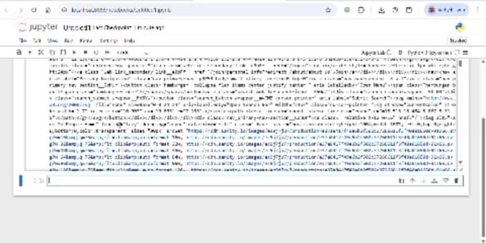 do web scraping for data