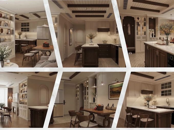 3d kitchen design,layout, remodel with realistic renders