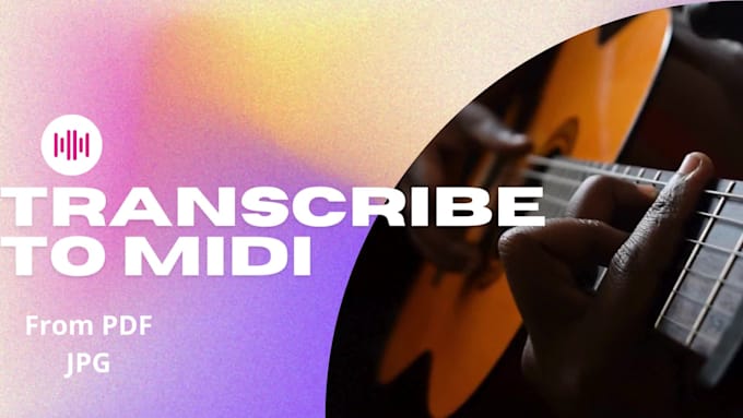 transcribe your sheet music to midi