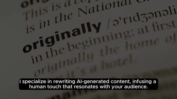 proofread, edit and rewrite ai content