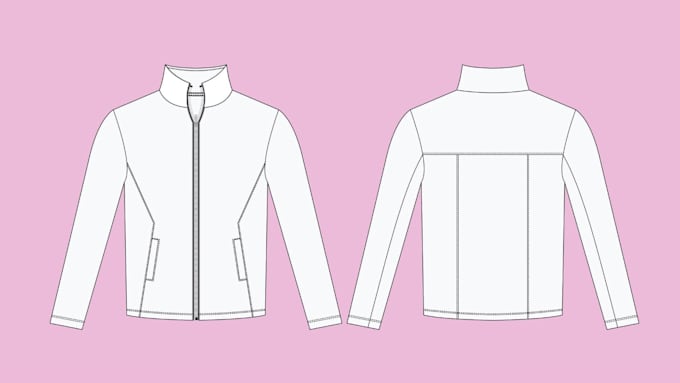 create flats sketch tech packs and pattern making