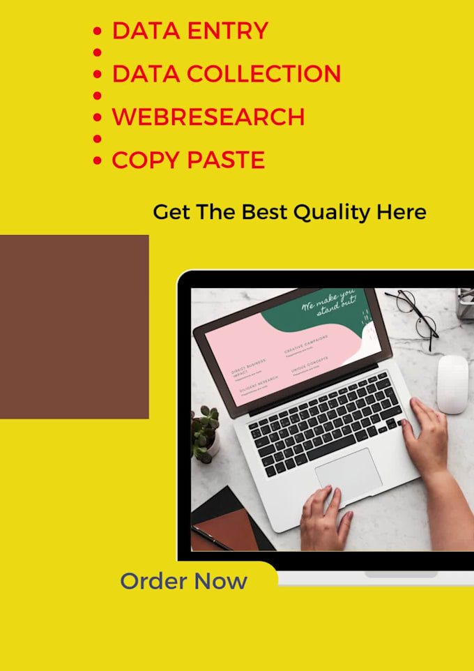 Do data entry, typing work, copy paste work, web research efficiently ...
