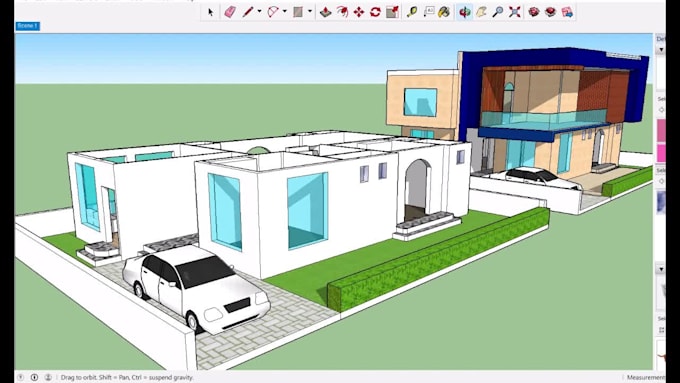 convert your 2d floor plan into 3d exterior model in sketchup