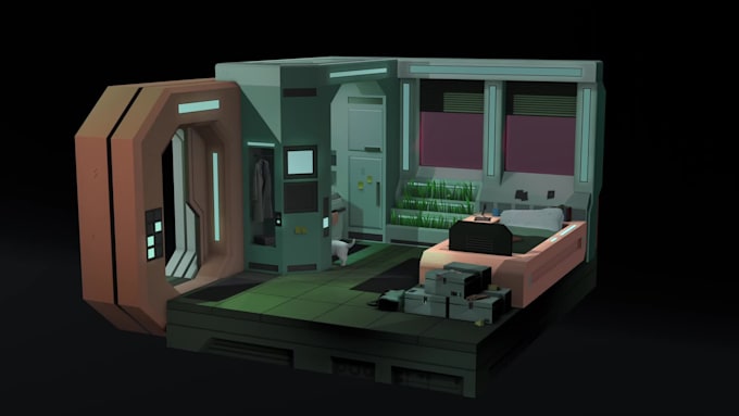 create 3d stylized game assets, weapons, and props for your game