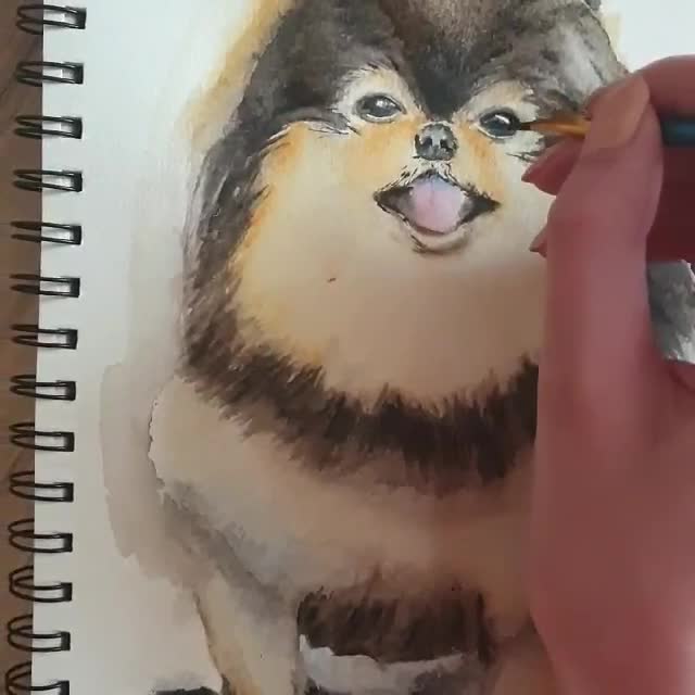 make watercolor animal paintings