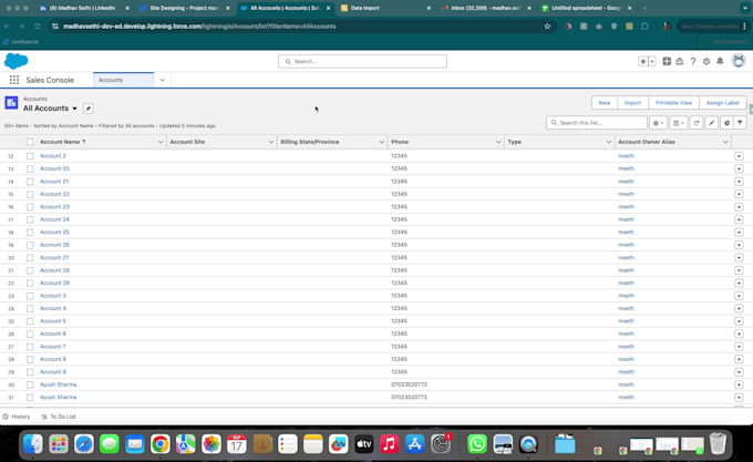 salesforce data import, export and data cleaning