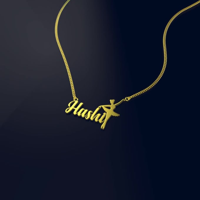 Provide Personalized Name Necklace 3d Renderings By Sithara 123 Fiverr