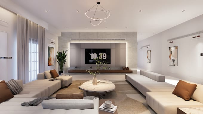 design your interior spaces, rendering image and animation