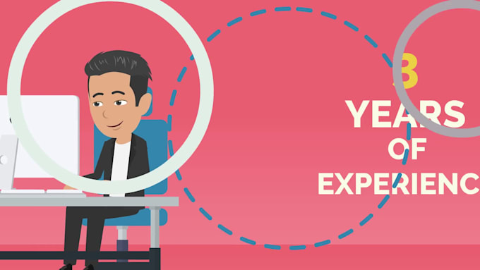 create animated explainer video or 2d animation marketing commercial video