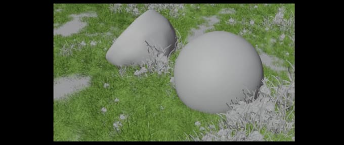 create a cinematic,  3d environment or design in blender