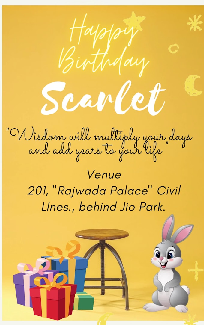 make best birthday invitation and logo making