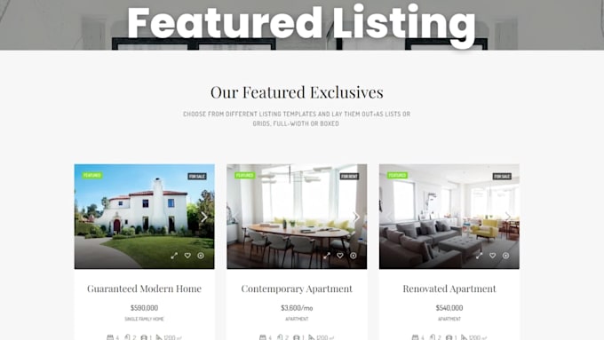 build custom real estate website using houzez theme