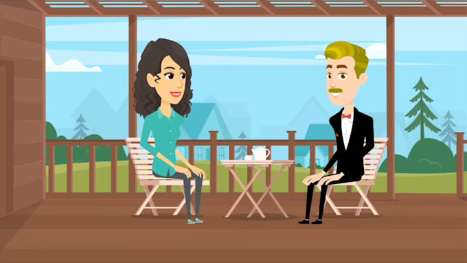 make 2d cartoon animation and 2d animated explainer video