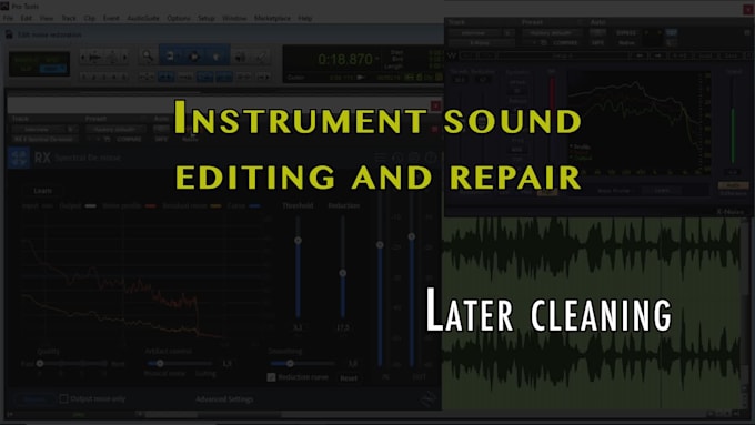 edit, clean and fix the sound in your audio or video file