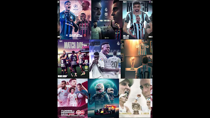 craft dynamic sports graphics and posters
