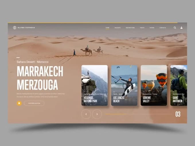 create a 3d interactive website using threejs, r3f and gsap, parallax background