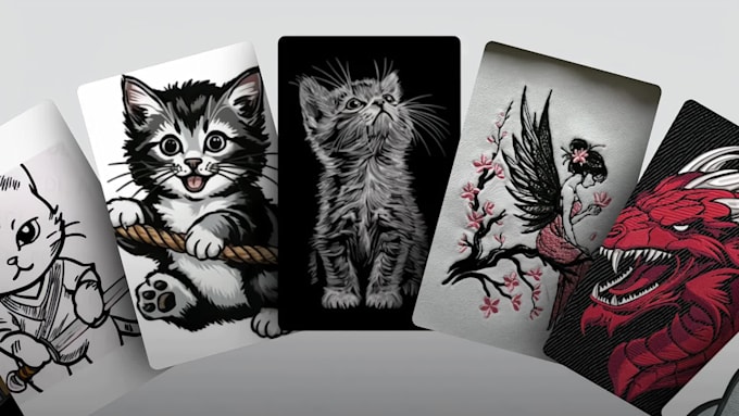 digitize image for embroidery digitizing into dst,emb,pes files
