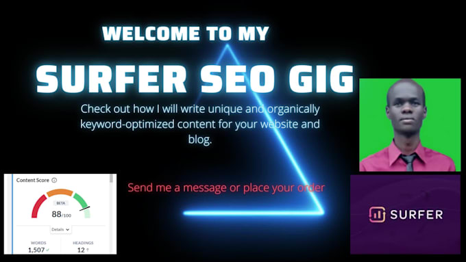 write surfer SEO optimized articles and blog posts