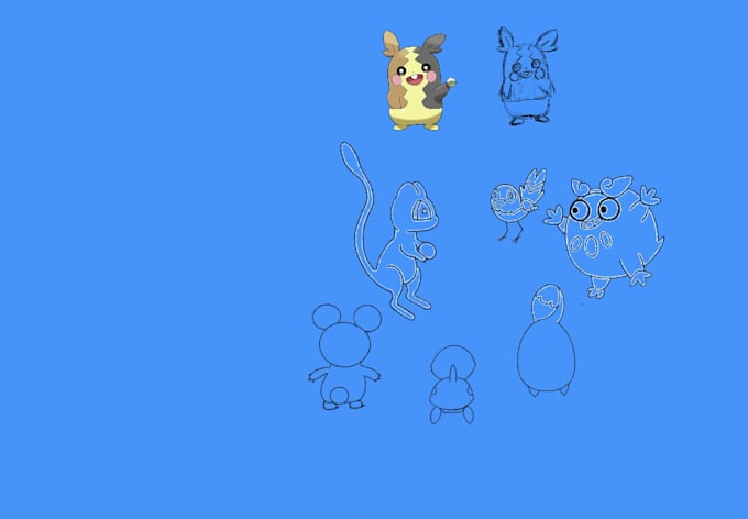 pokemon themed drawings and others