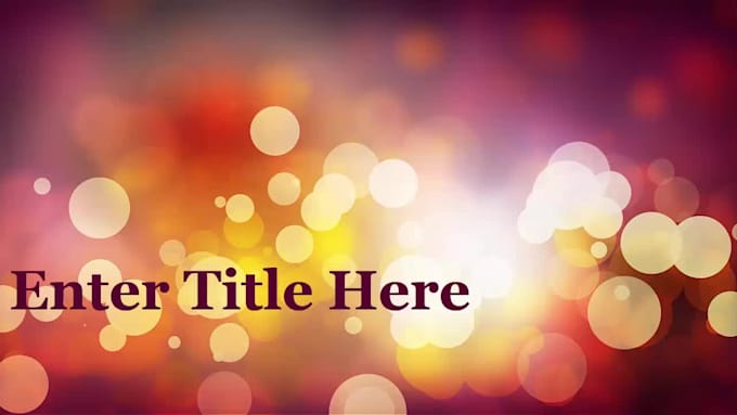 create a custom  video template with your logo