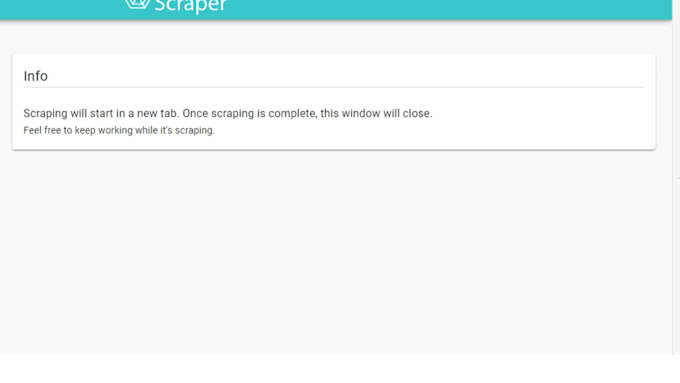 do web scraper, data miner and data analytics