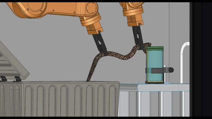 create 3d installation video and 3d industrial animation