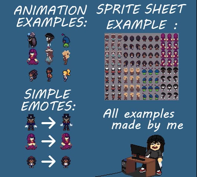 make pixel art or pixel animations for you