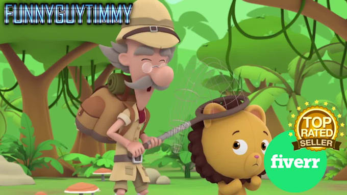 record voice over for a cartoon character