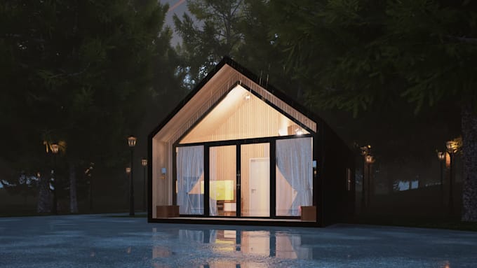 create realistic exterior render