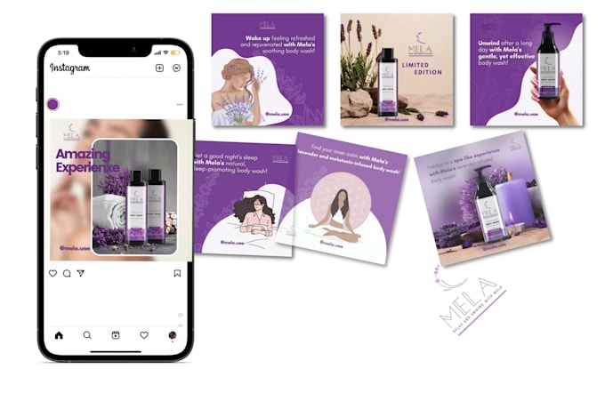 Be your instagram posts content creator by Ermelajuniku | Fiverr