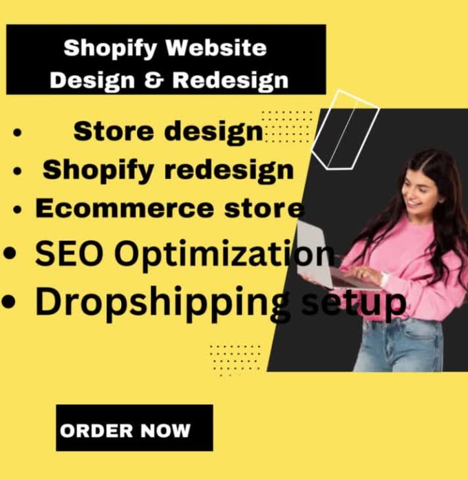 Do shopify redesign, build shopify website design by Crowndigital649 ...