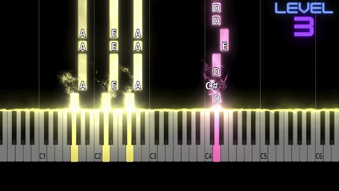 create a custom piano tutorial video of your favorite song