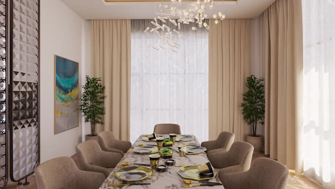 photorealistic interior walkthrough render