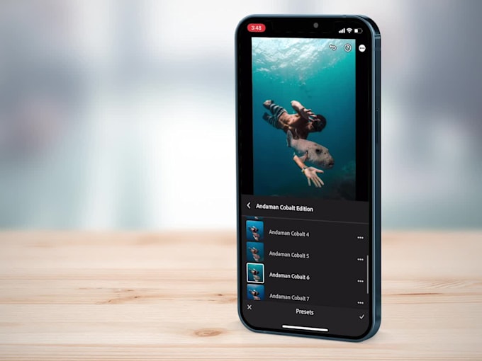 create unique underwater lightroom presets