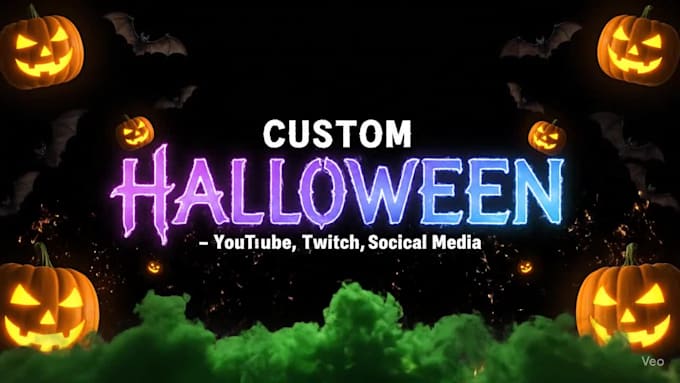 Create a spooky halloween intro and outro video animation for youtube ...