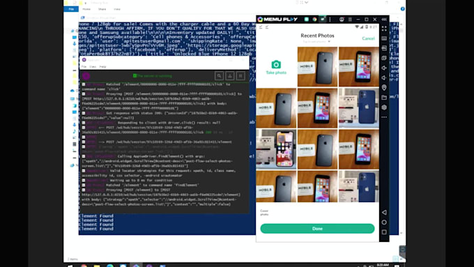 develop an android app scraping or automation bot