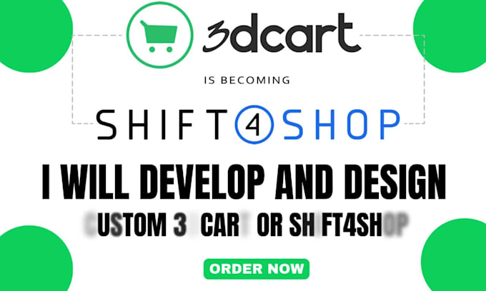 build and develop your shift4shop or 3dcart website design