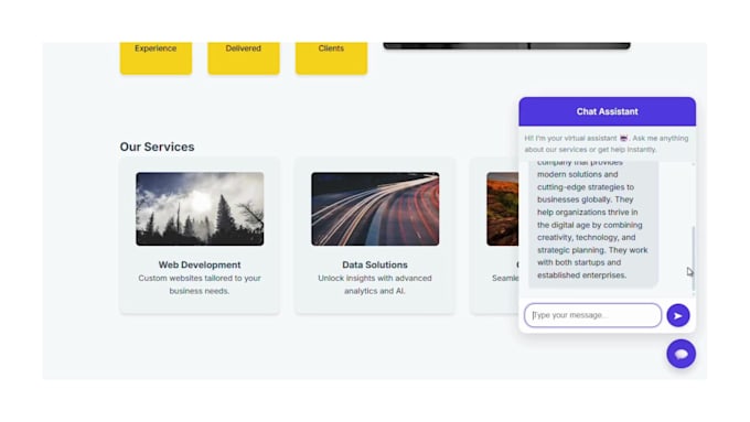 develop an advanced rag powered ai chatbot for your business