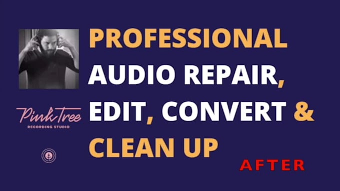 professionally edit, convert, clean up and repair your audio