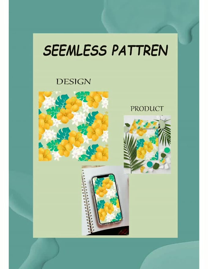 create seamless patterns for fabric prints