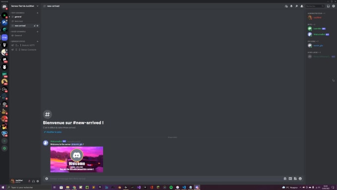 welcome discord bot