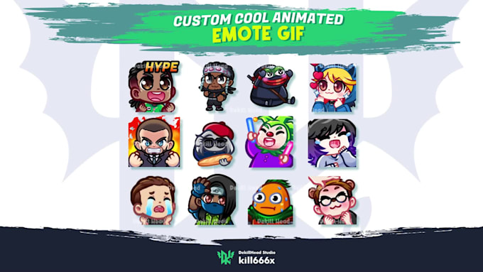 create custom cool animated emote GIF and webm