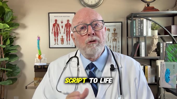 deliver an american senior male actor medical spokesperson or ugc video