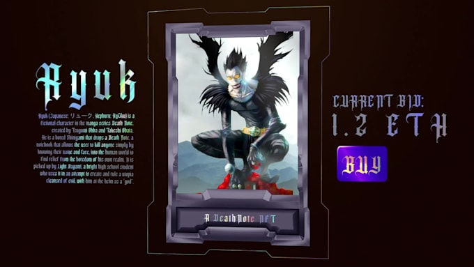 create parallax nft trading cards