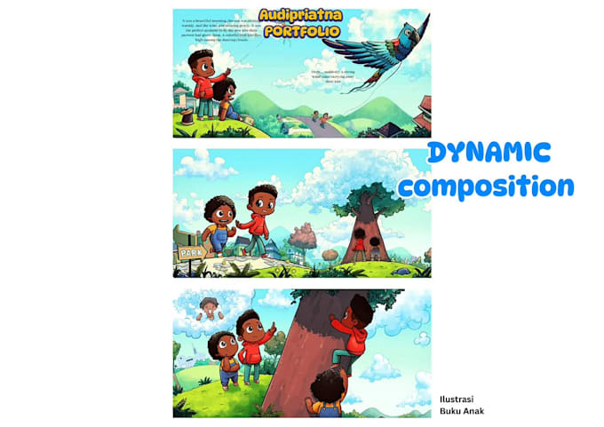 draw cartoon children book illustrations