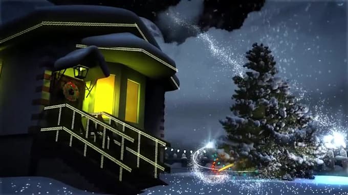 create a christmas video with your logo