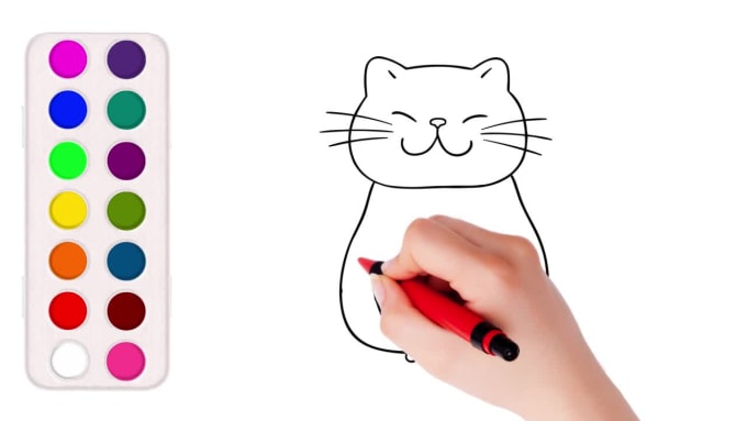 Make cute cartoon character drawing tutorial for kids by Neaage ...
